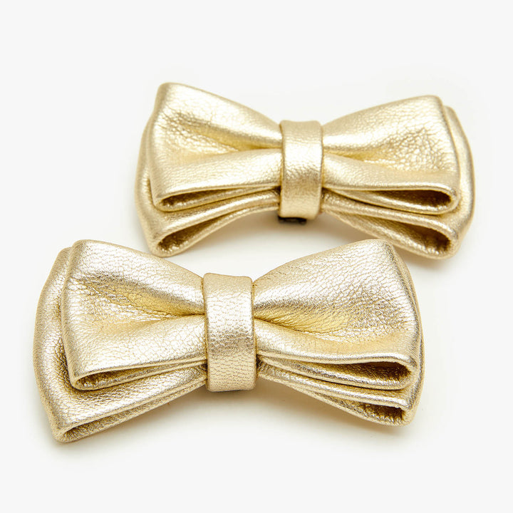 Accesorio lazo piel Platino