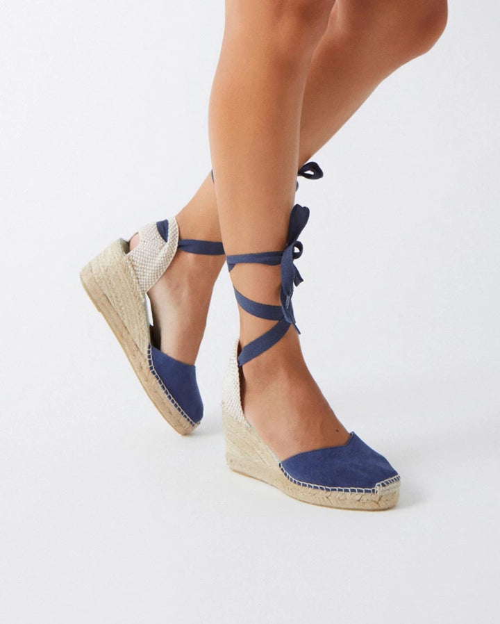 Cuñas medias color azul báltico con cinta intercambiable | Columba