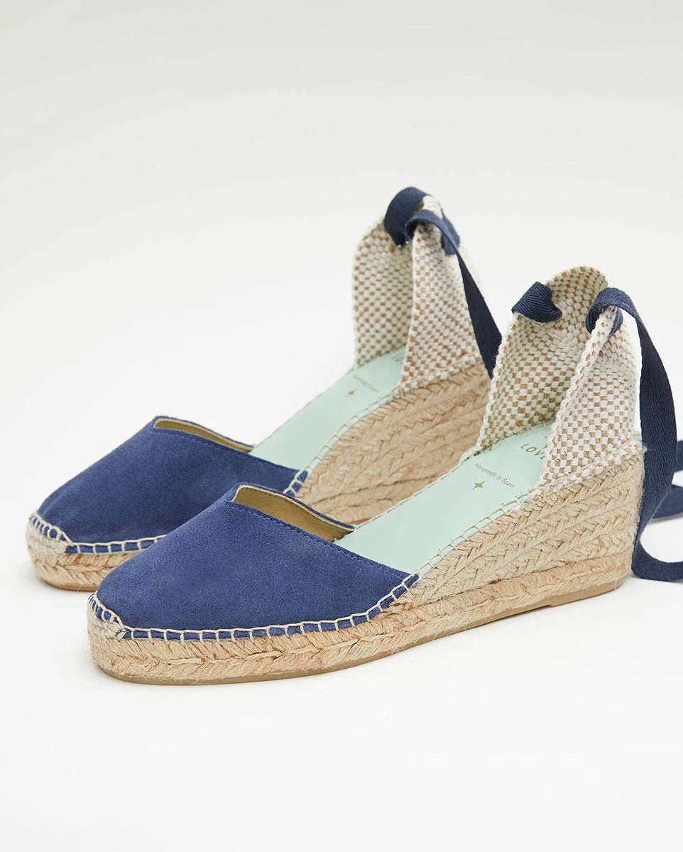 Cuñas medias color azul báltico con cinta intercambiable | Columba