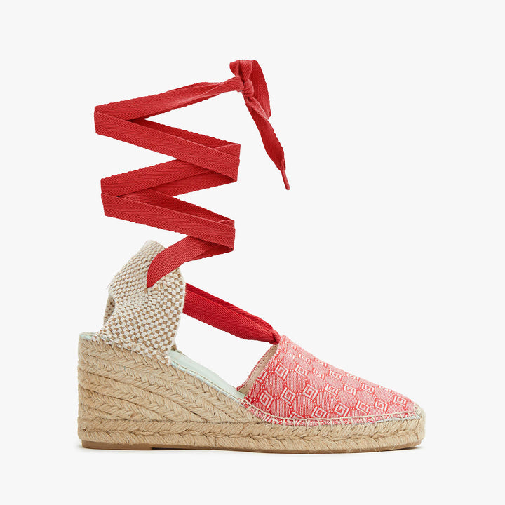 Alpargatas con diseño color rojo | Elara 130