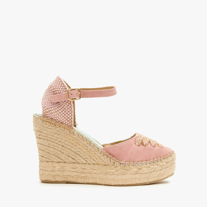 Alpargatas color rosa nude con hebilla | Musida 124
