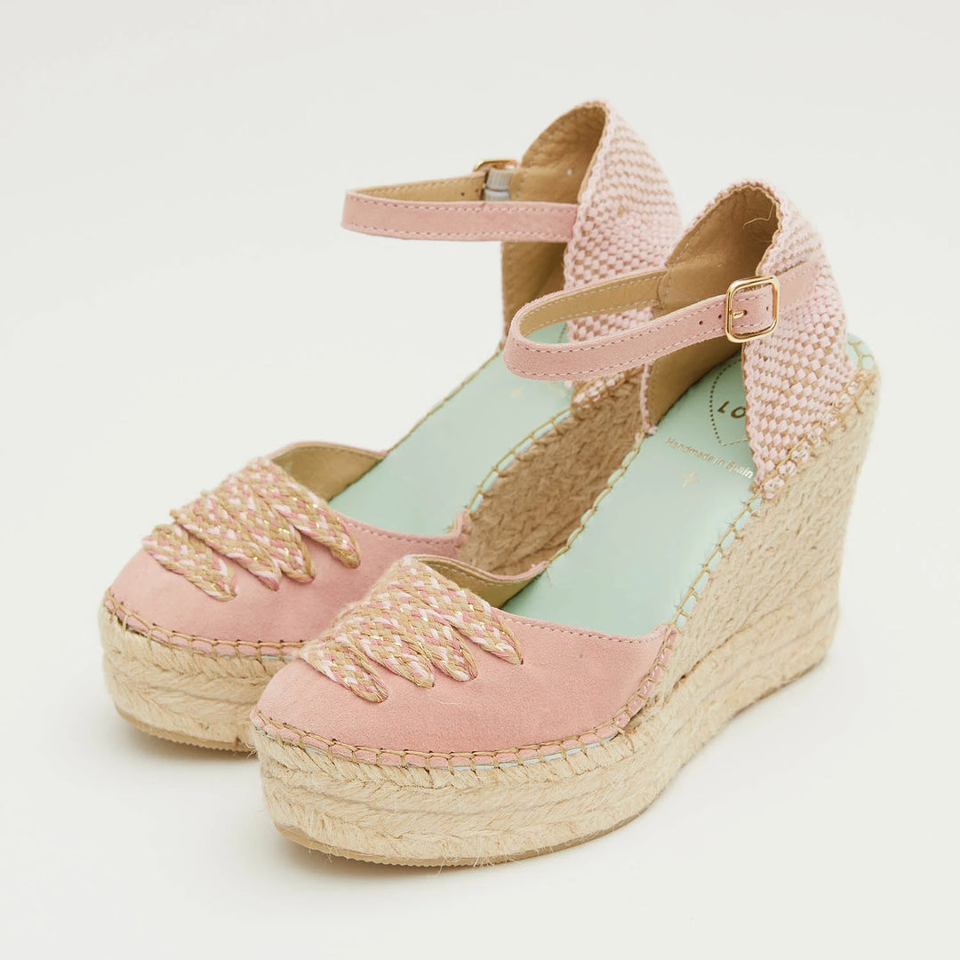 Alpargatas color rosa nude con hebilla | Musida 124