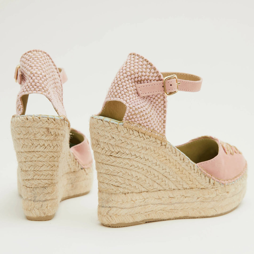 Alpargatas color rosa nude con hebilla | Musida 124