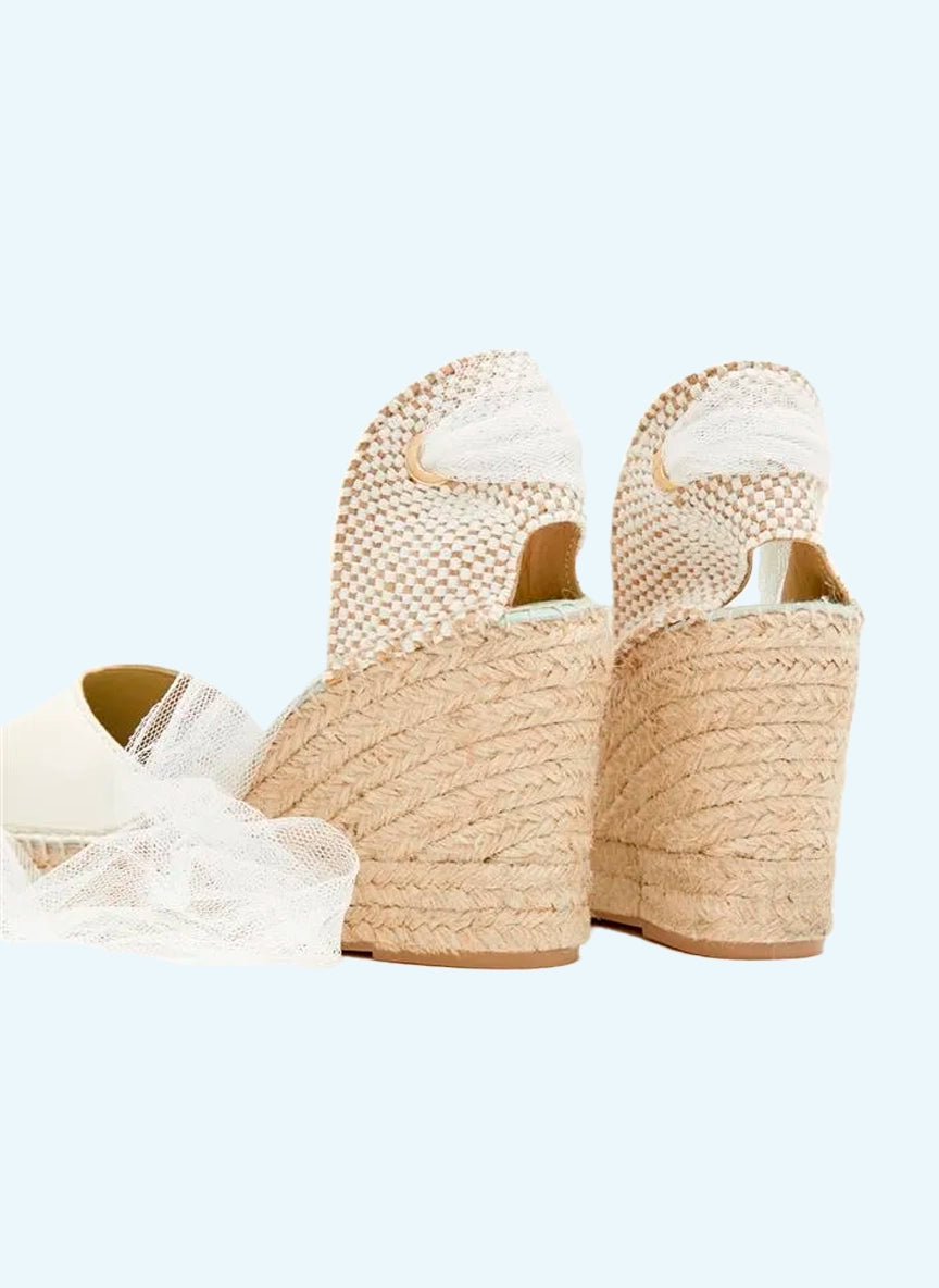 Alpargatas novia color blanco  | Beta 157