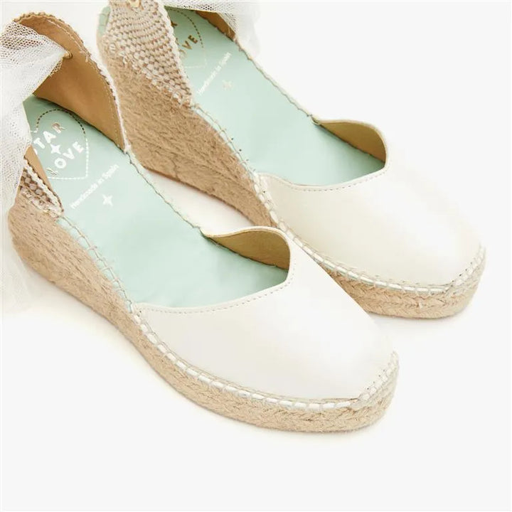 Alpargatas novia color blanco  | Beta 157
