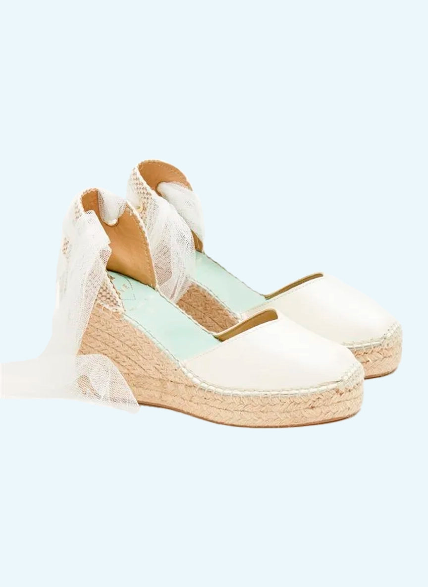 Alpargatas novia color blanco  | Beta 157