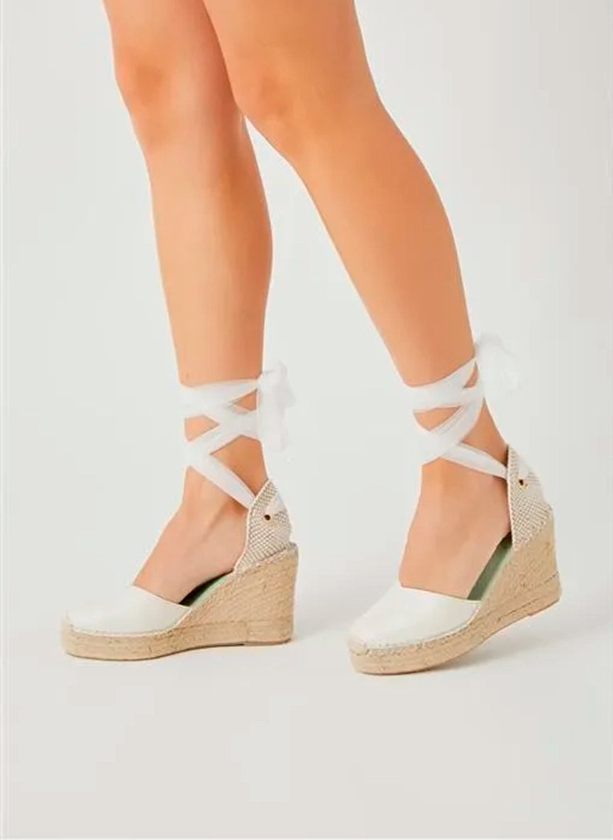 Alpargatas novia color blanco  | Beta 157