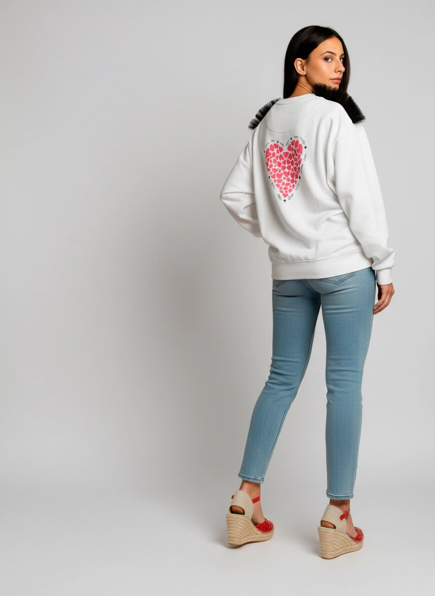 Alpargatas rojas de piel con corazones | Carinae 10