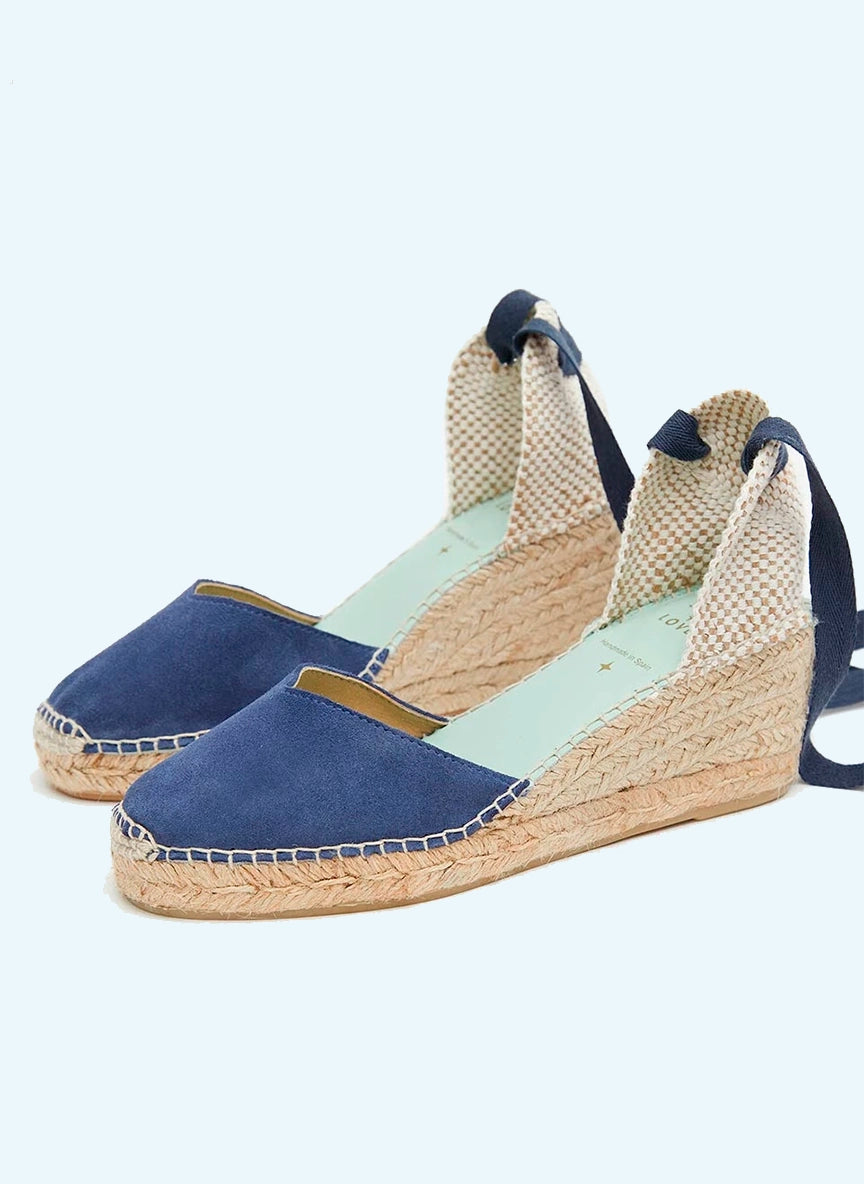 Cuñas medias color azul báltico con cinta intercambiable | Columba