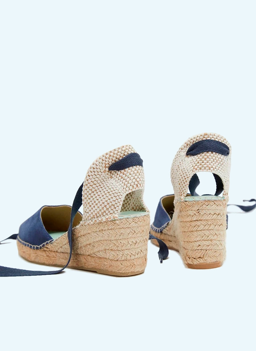 Cuñas medias color azul báltico con cinta intercambiable | Columba