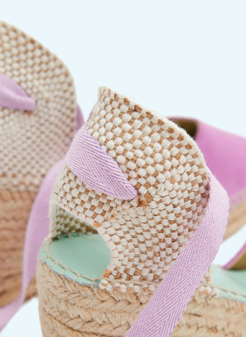 Cuñas medias en tono lila con cinta intercambiable | Columba