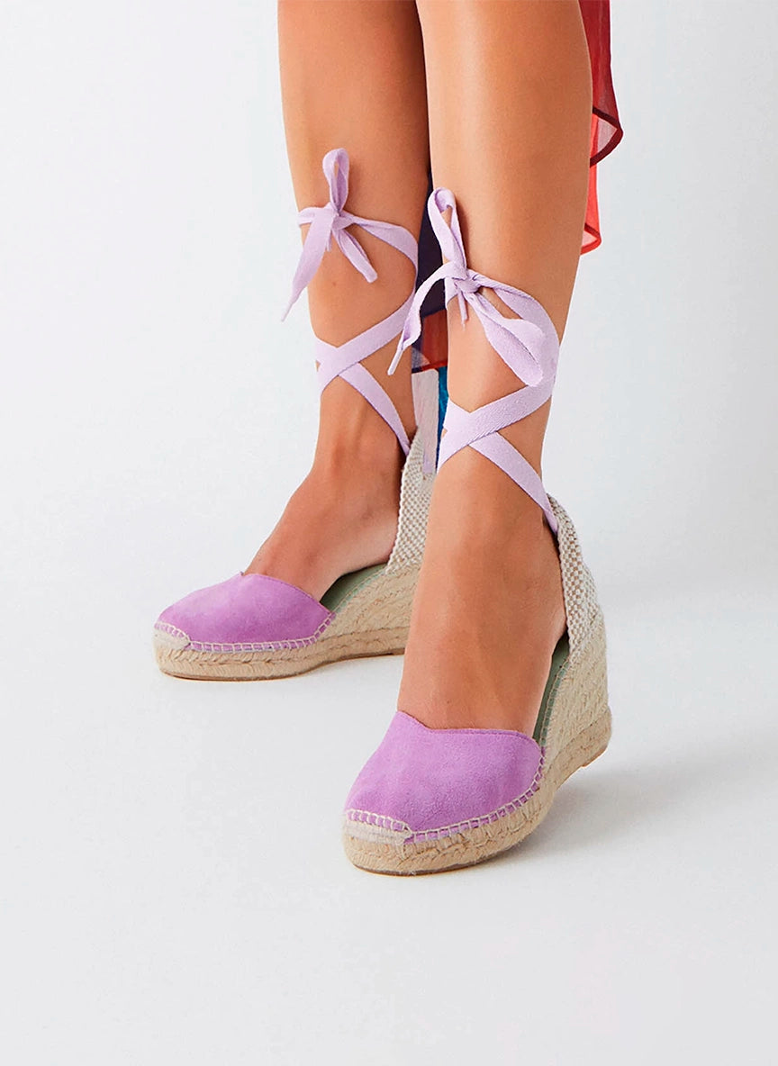 Cuñas medias en tono lila con cinta intercambiable | Columba