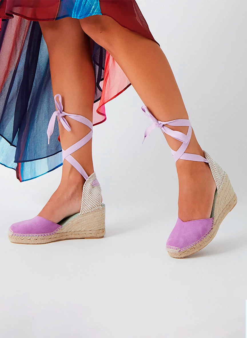 Cuñas medias en tono lila con cinta intercambiable | Columba