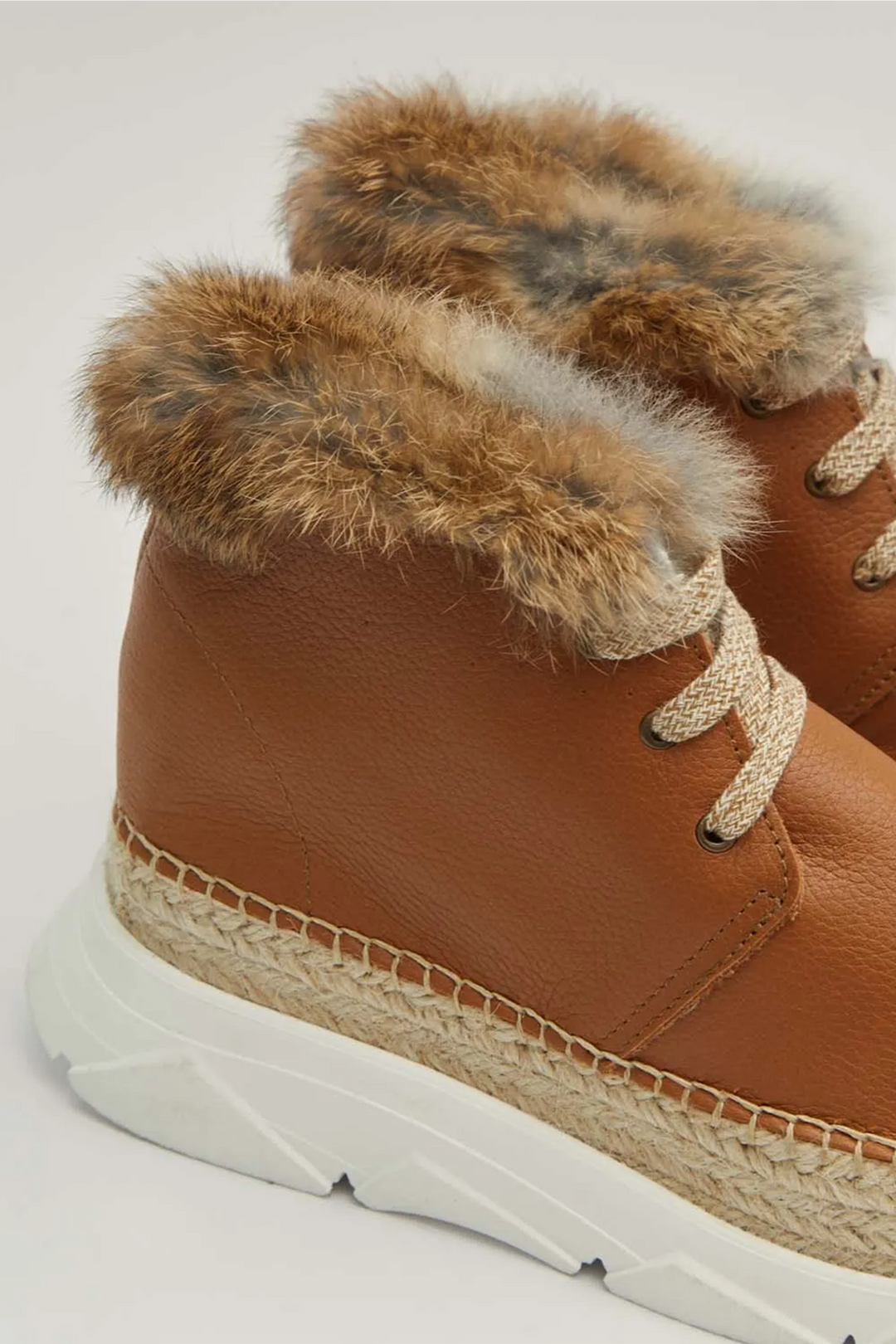 Botines marrones mujer de cuero con pelo | Draco 16