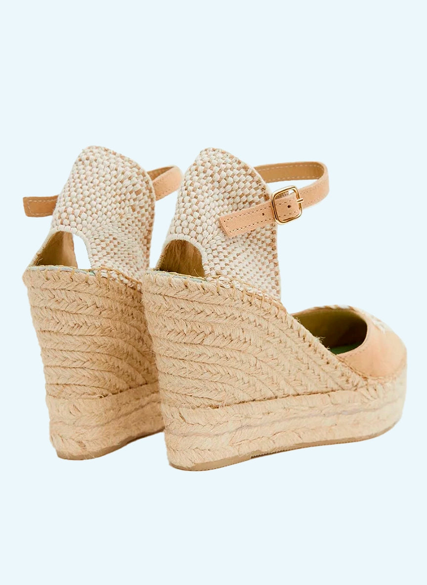 Alpargatas color arena con hebilla | Musida 124