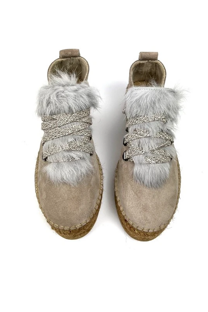 Sneakers para mujer color gris niquel y pelo | Naos 16