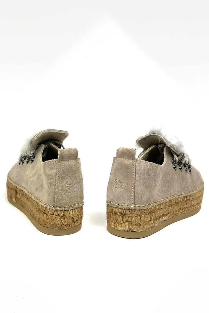 Sneakers para mujer color gris niquel y pelo | Naos 16