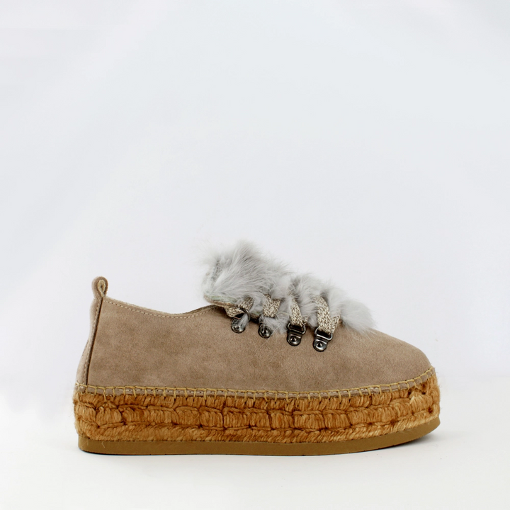 Sneakers para mujer color gris niquel y pelo | Naos 16