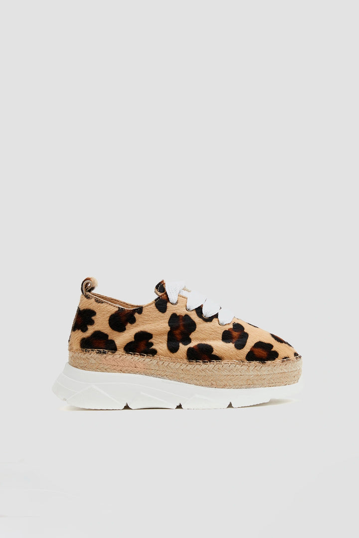 Zaptillas leopardo mujer suela de yute + goma | Naos 90
