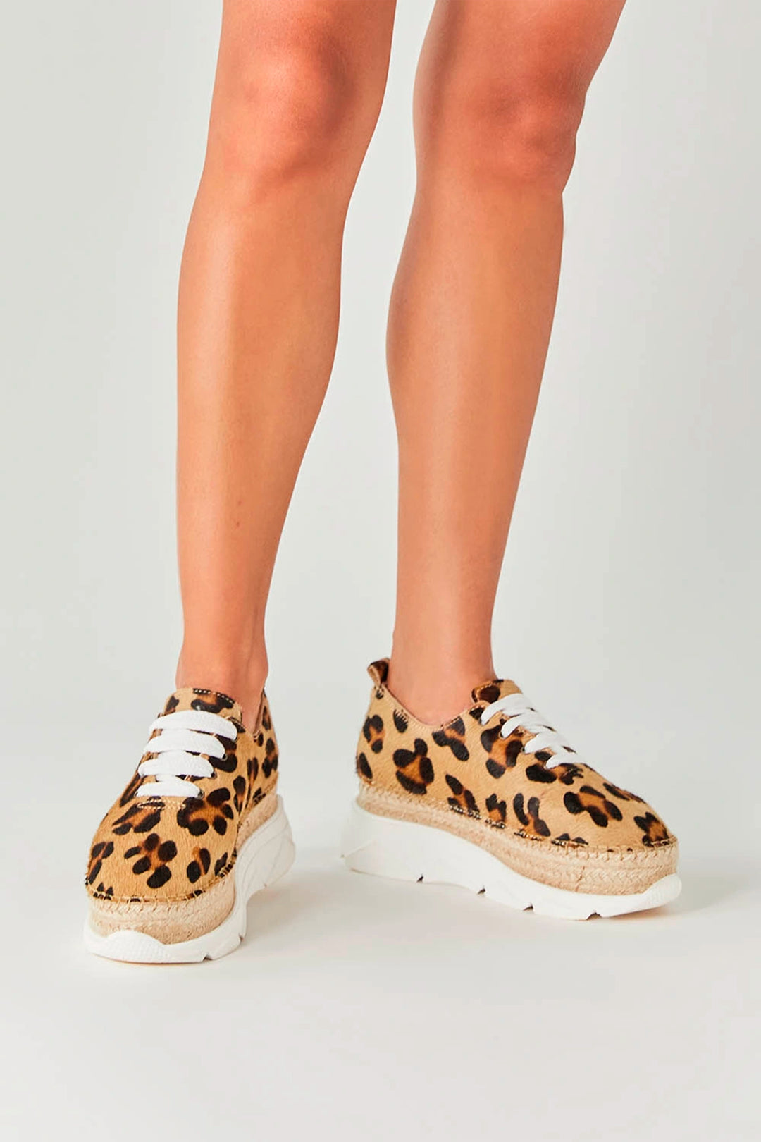 Zaptillas leopardo mujer suela de yute + goma | Naos 90