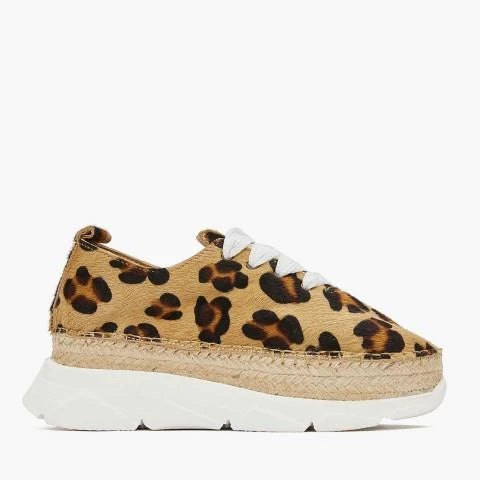 Zaptillas leopardo mujer suela de yute + goma | Naos 90