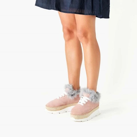 Zapatillas rosas para mujer para invierno | Naos 91