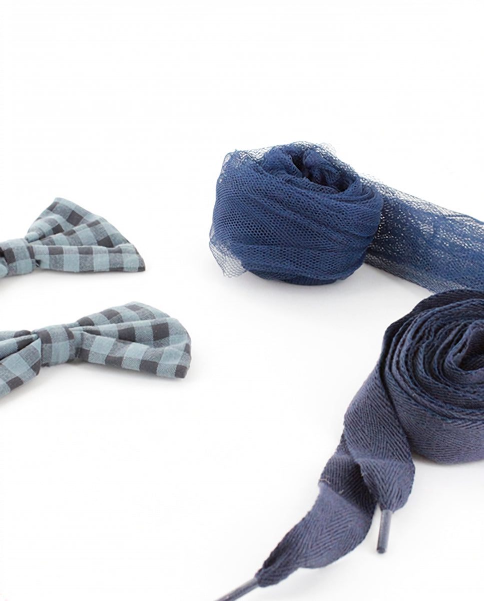 Pack adornos para calzado en color azul marino | Pack Marino