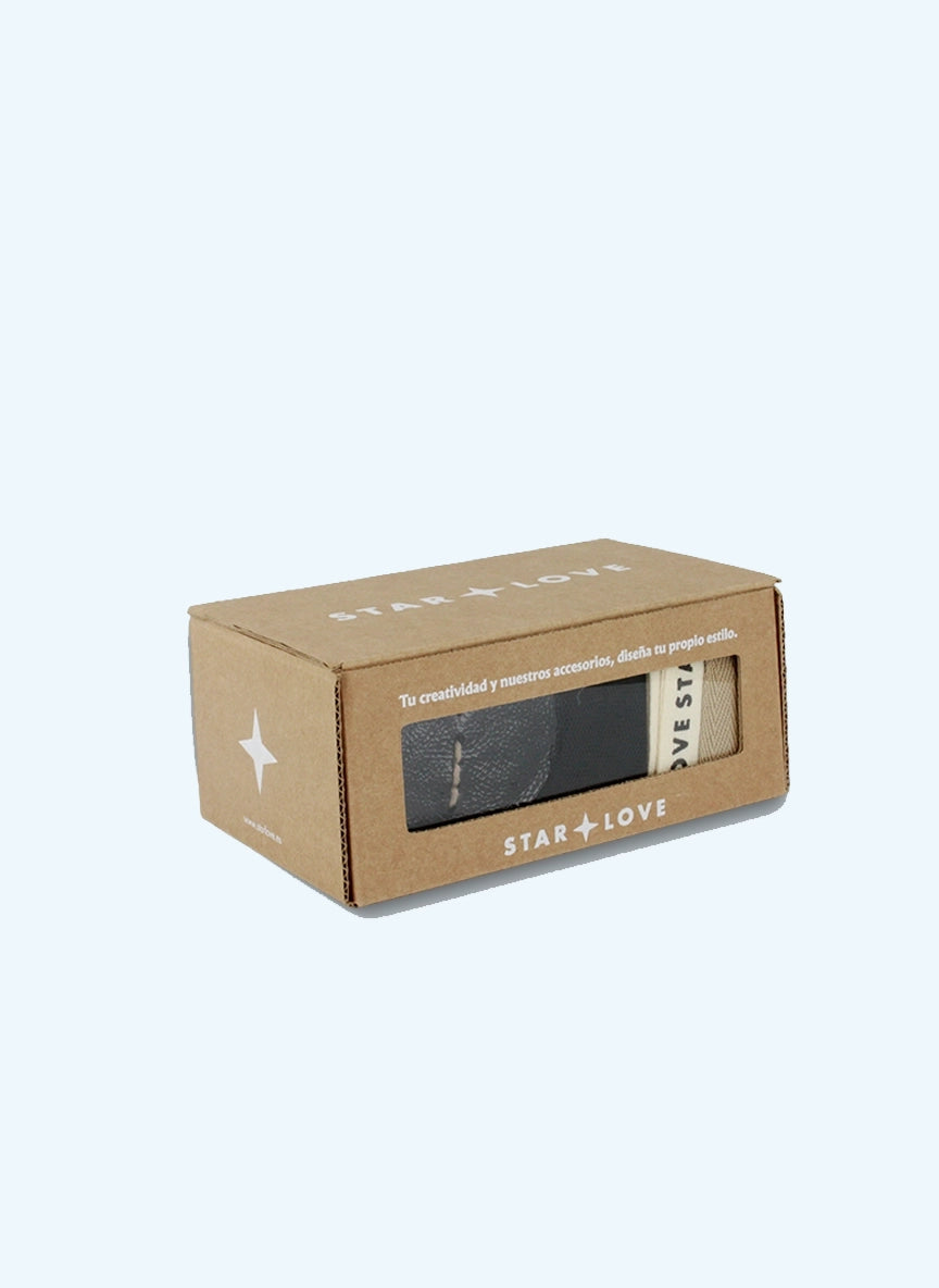 Pack adornos y cintas para zapatos | Pack Corazon Negro