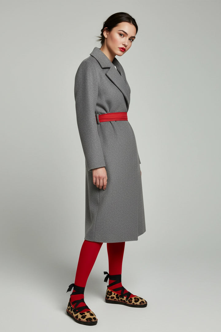 Bailarinas de leopardo rojas con cinta de tul | Suhail Rojo