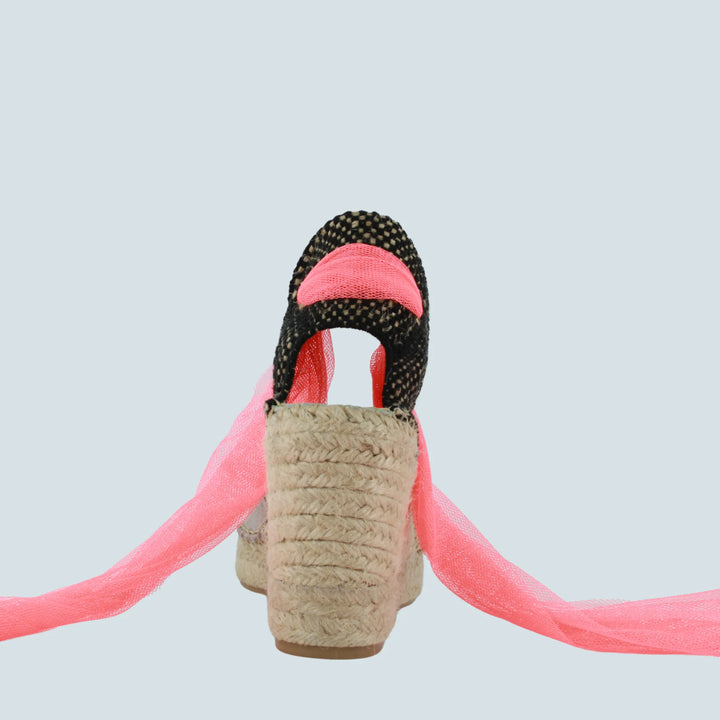 Alpargatas RNB Miss España color coral flúor