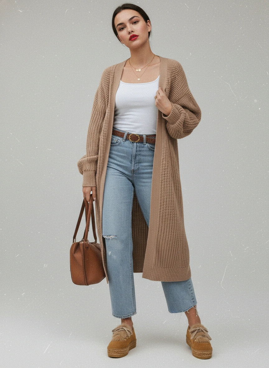 Sneakers alpargatas de serraje canela con pelo | Naos 16