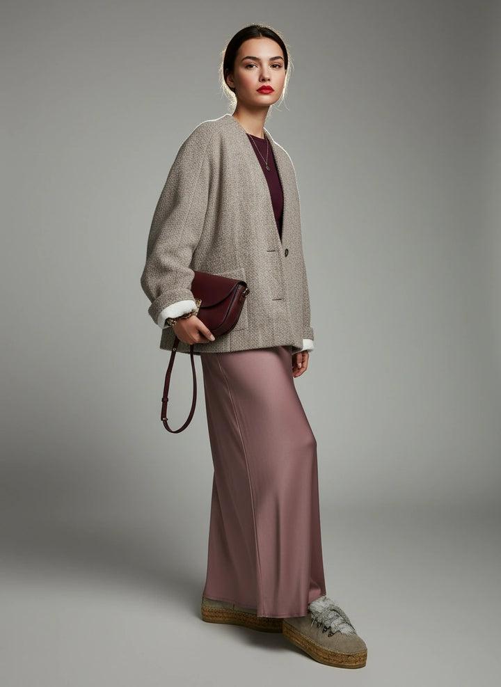 Sneakers para mujer color gris niquel y pelo | Naos 16