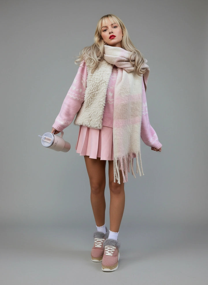 Zapatillas rosas para mujer para invierno | Naos 91