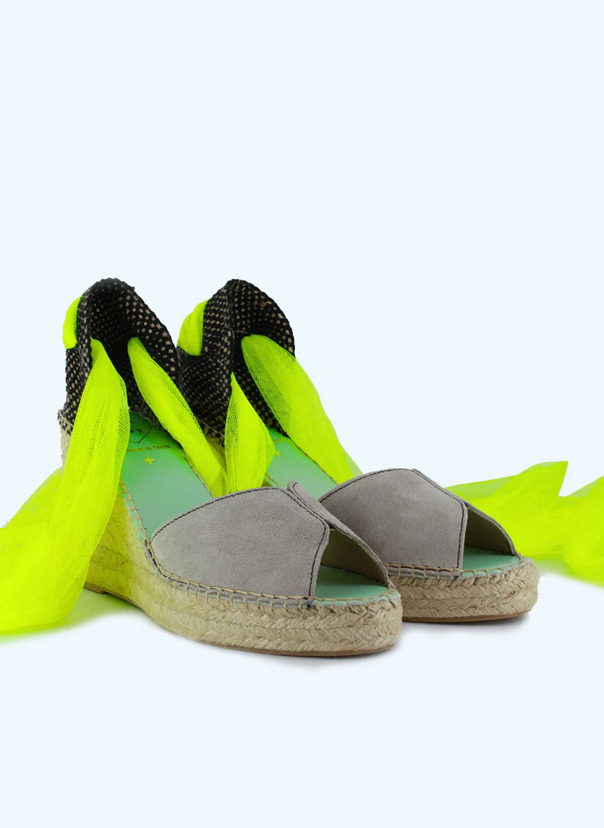 Alpargatas RNB Miss España color amarillo flúor