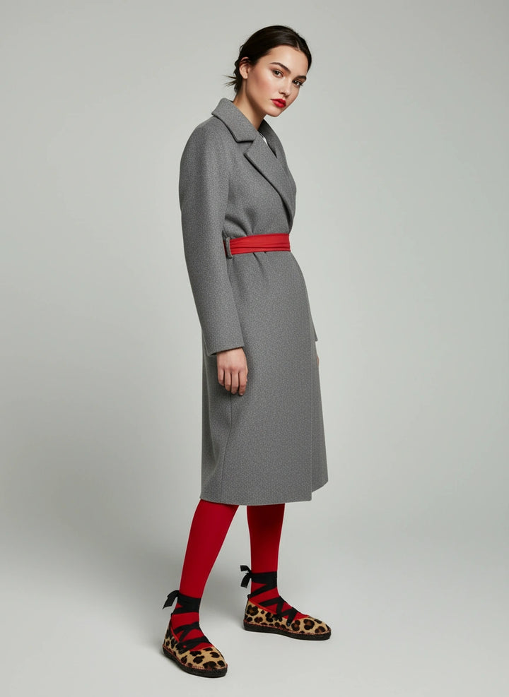 Bailarinas de leopardo rojas con cinta de tul | Suhail Rojo