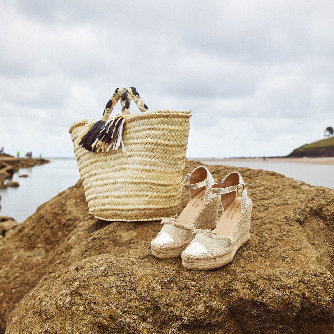 Alpargata para mujer Merope 108 Oro ✦ Star Love - Main Image